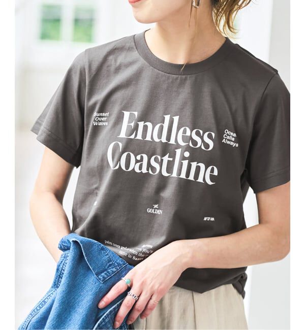 Spick and Span「《追加》コンパクトロゴTシャツ」|Tシャツ・カットソー|グレーA