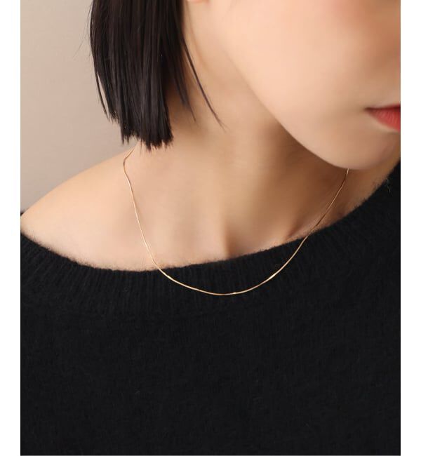 Lilas by Spick&Span「コンパクトチェーン38cmネックレス K10」|ネックレス|