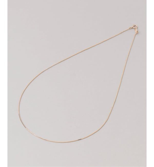 Lilas by Spick&Span「コンパクトチェーン38cmネックレス K10」|ネックレス|