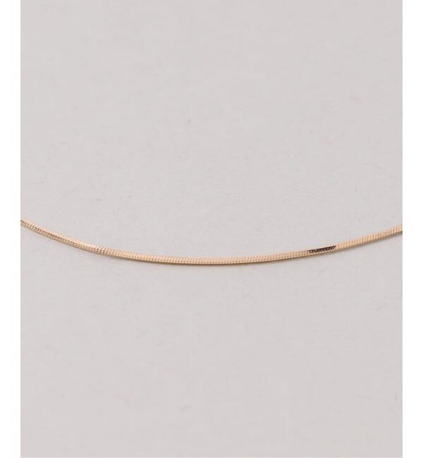 Lilas by Spick&Span「コンパクトチェーン38cmネックレス K10」|ネックレス|