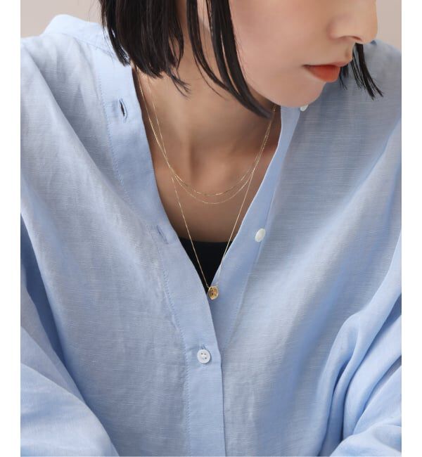 Lilas by Spick&Span「コンパクトチェーン38cmネックレス K10」|ネックレス|