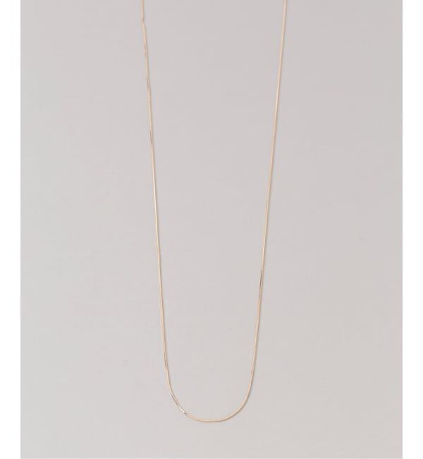 Lilas by Spick&Span「コンパクトチェーン55cmネックレス K10」|ネックレス|