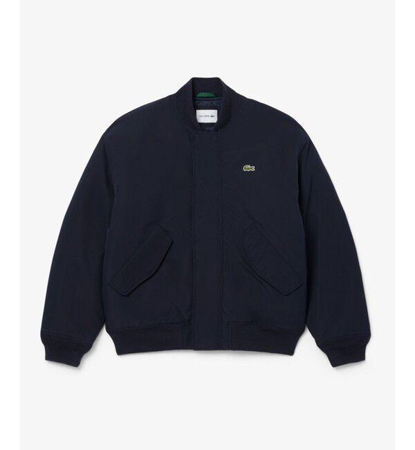 LACOSTE「撥水防風 タフタボンバージャケット / 中綿入り」|ブルゾン・スタジャン|