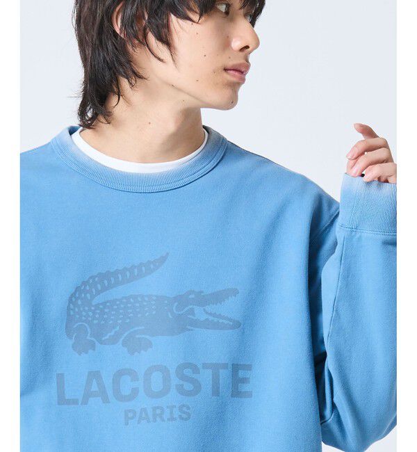 LACOSTE「ヴィンテージエフェクト ロゴクルーネックスウェット」|スウェット・ジャージ|