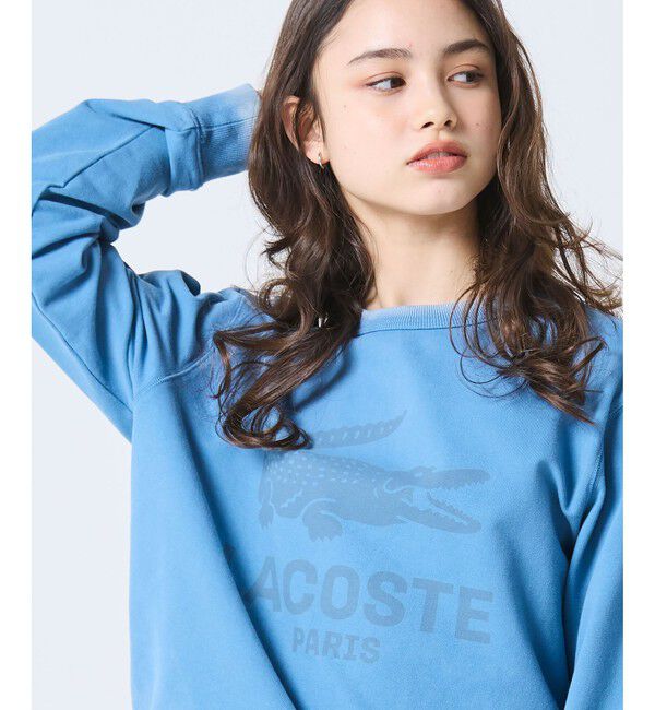 LACOSTE「ヴィンテージエフェクト ロゴクルーネックスウェット」|スウェット・ジャージ|