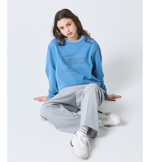 LACOSTE「ヴィンテージエフェクト ロゴクルーネックスウェット」|スウェット・ジャージ|