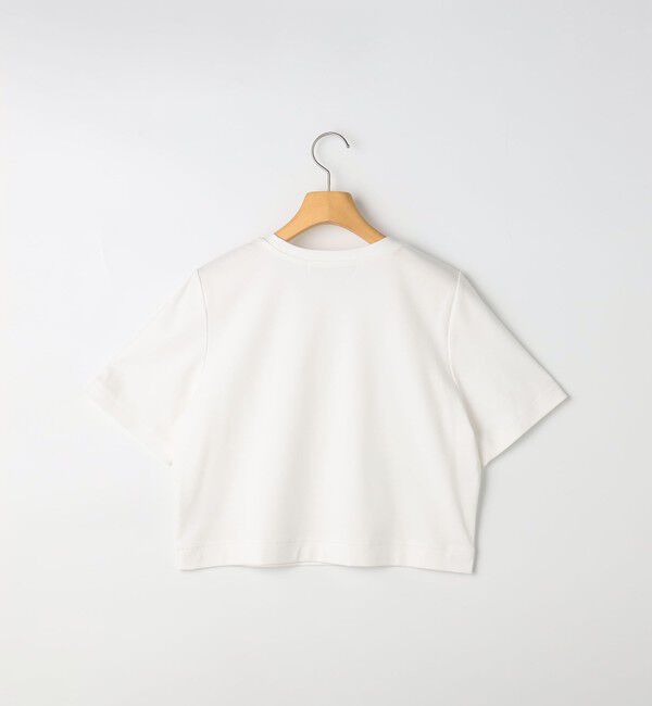 NOLLEY'S sophi「《撥水/汗染み軽減》ショート丈ロゴTシャツ」|Tシャツ・カットソー|
