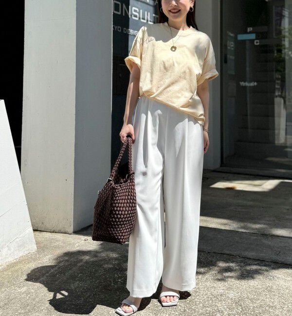 NOLLEY'S sophi「《セットアップ対応》NEW morisachiウォッシャブルツイルイージーワイドパンツ」|その他|