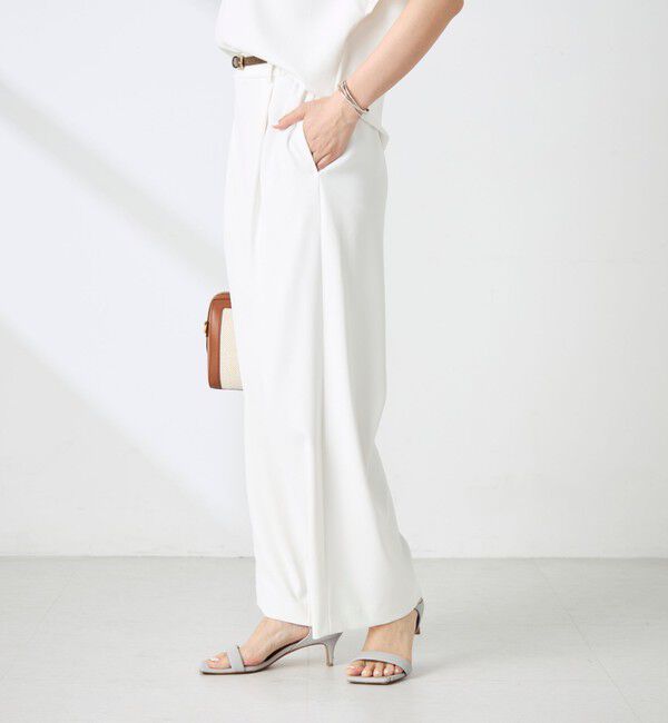 NOLLEY'S sophi「《セットアップ対応》NEW morisachiウォッシャブルツイルイージーワイドパンツ」|その他|