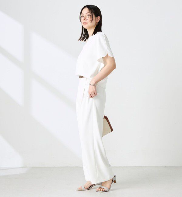 NOLLEY'S sophi「《セットアップ対応》NEW morisachiウォッシャブルツイルイージーワイドパンツ」|その他|