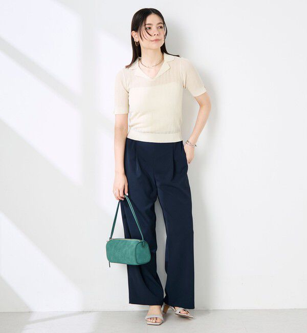 NOLLEY'S sophi「《セットアップ対応》NEW morisachiウォッシャブルツイルイージーワイドパンツ」|その他|