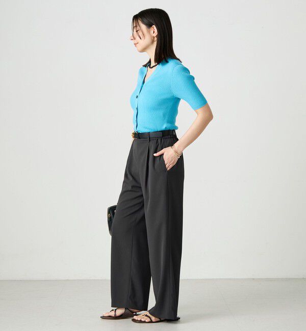 NOLLEY'S sophi「《セットアップ対応》NEW morisachiウォッシャブルツイルイージーワイドパンツ」|その他|