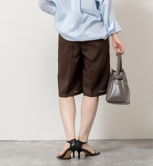 NOLLEY'S sophi「《セットアップ対応》ウォッシャブルリネンライクシアーボイルハーフパンツ」|その他|