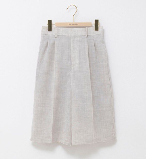 NOLLEY'S sophi「《セットアップ対応》ウォッシャブルリネンライクシアーボイルハーフパンツ」|その他|