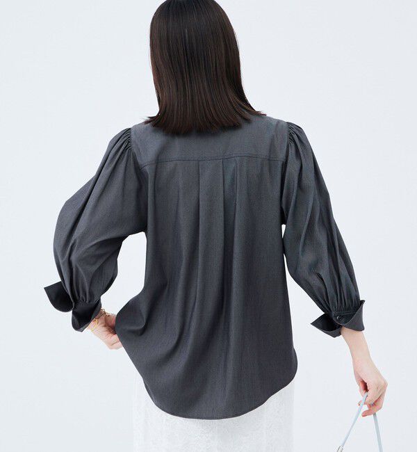NOLLEY'S sophi「《セットアップ対応》ウォッシャブルバイオツイルボウタイブラウス」|シャツ・ブラウス|