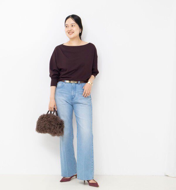 NOLLEY'S sophi「【BECシリーズ】《セットアップ対応》ウォッシャブルライトダンボールジョーゼット2WAYプルオーバー」|Tシャツ・カットソー|
