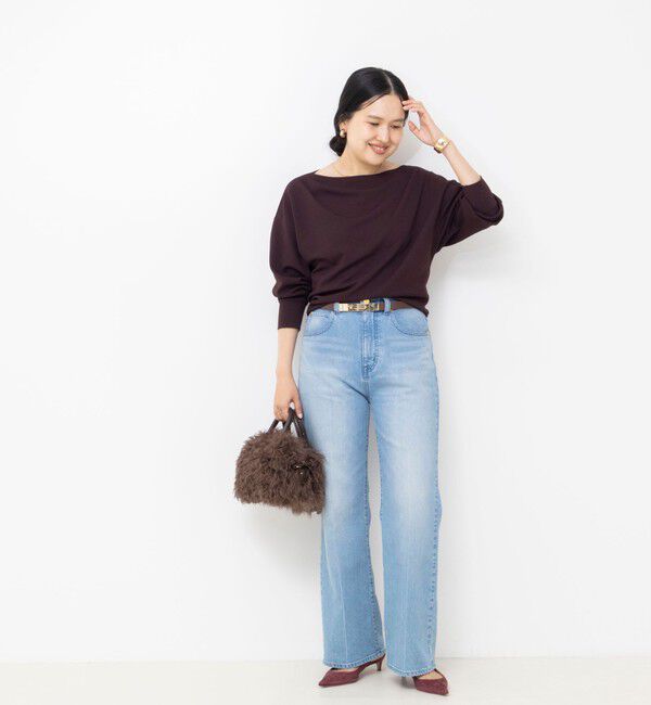 NOLLEY'S sophi「【BECシリーズ】《セットアップ対応》ウォッシャブルライトダンボールジョーゼット2WAYプルオーバー」|Tシャツ・カットソー|