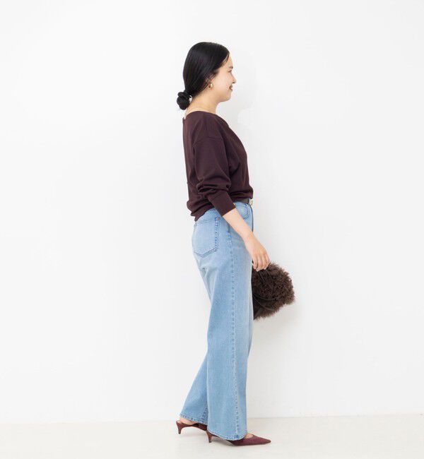 NOLLEY'S sophi「【BECシリーズ】《セットアップ対応》ウォッシャブルライトダンボールジョーゼット2WAYプルオーバー」|Tシャツ・カットソー|