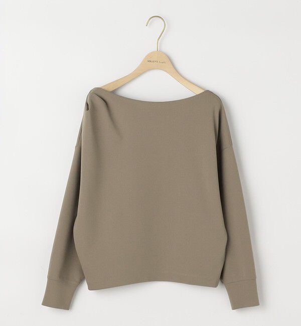 NOLLEY'S sophi「【BECシリーズ】《セットアップ対応》ウォッシャブルライトダンボールジョーゼット2WAYプルオーバー」|Tシャツ・カットソー|
