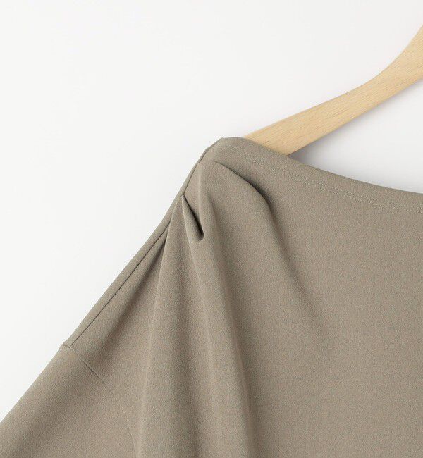 NOLLEY'S sophi「【BECシリーズ】《セットアップ対応》ウォッシャブルライトダンボールジョーゼット2WAYプルオーバー」|Tシャツ・カットソー|