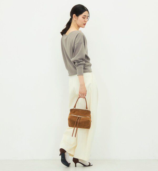 NOLLEY'S sophi「【BECシリーズ】《セットアップ対応》ウォッシャブルライトダンボールジョーゼット2WAYプルオーバー」|Tシャツ・カットソー|