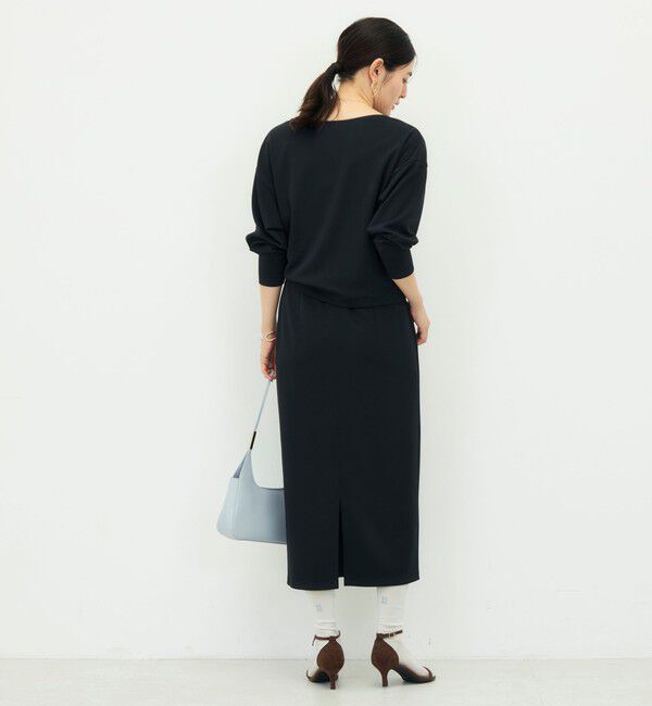 NOLLEY'S sophi「【BECシリーズ】《セットアップ対応》ウォッシャブルライトダンボールジョーゼット2WAYプルオーバー」|Tシャツ・カットソー|