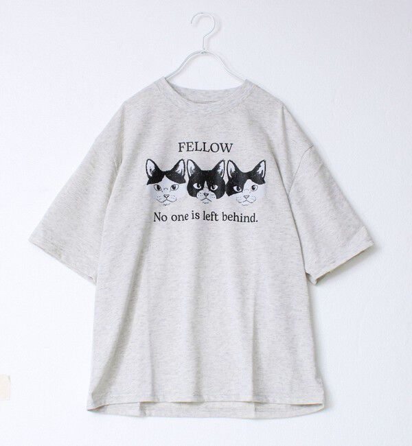 FREDY MAC「【FREDYMAC/フレディマック】度詰め天竺CAT&DOG前後TEE」|Tシャツ・カットソー|ホワイト系4