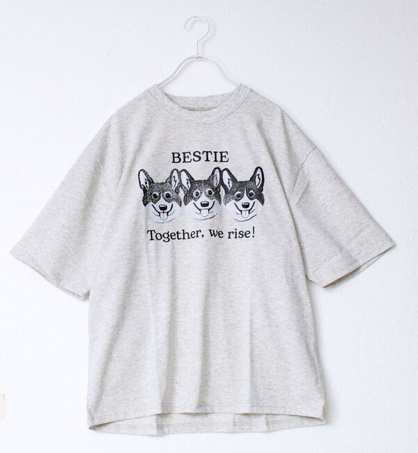 FREDY MAC「【FREDYMAC/フレディマック】度詰め天竺CAT&DOG前後TEE」|Tシャツ・カットソー|ホワイト系5