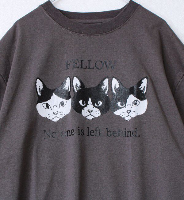 FREDY MAC「【FREDYMAC/フレディマック】度詰め天竺CAT&DOG前後TEE」|Tシャツ・カットソー|