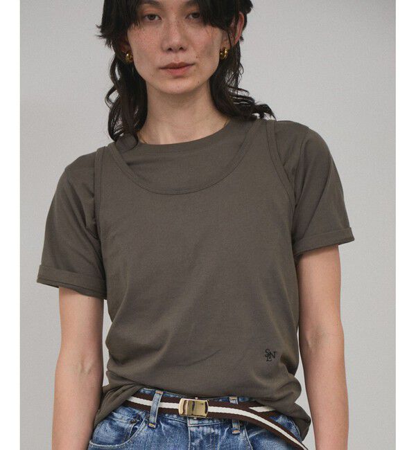 SALON adam et rope'「レイヤード2パックT / タンク［セット］」|Tシャツ・カットソー|