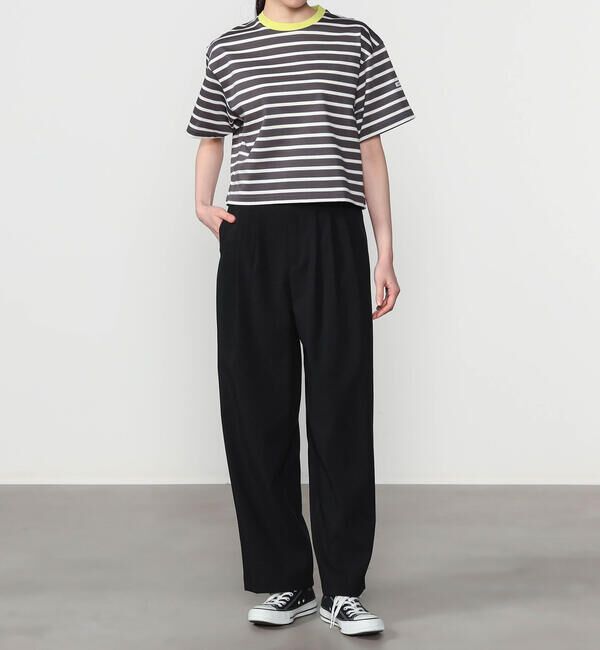 Morris & Sons「MORRIS & SONS | 3タック ワイドパンツ WOMEN」|チノ|