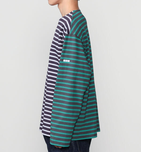 ORCIVAL「ORCIVAL | ハーレクイン コットンロード クルーネック フレンチバスクTシャツ MEN」|Tシャツ・カットソー|