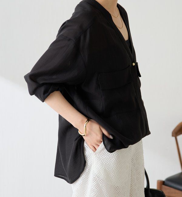  「【ロングシーズン着られる/丈調整可能◎】ヴィンテージライクオーバーシャツ」|シャツ・ブラウス|