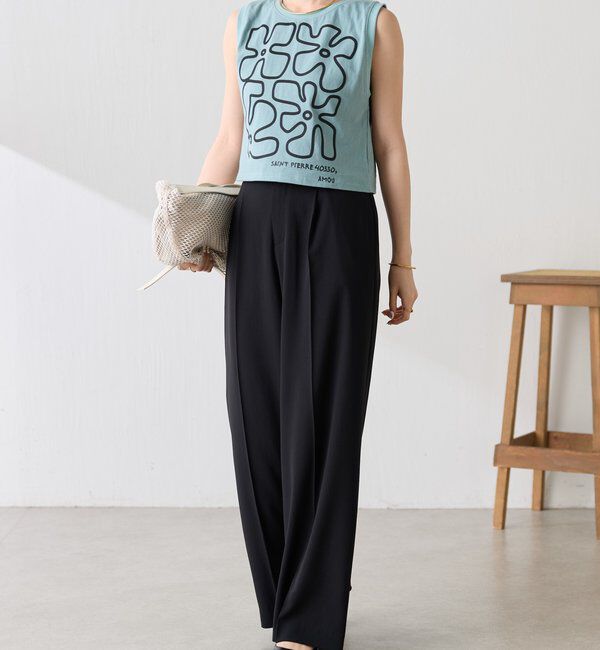 「【AMOU/アムー別注】フラワーロゴノースリーブ」|Tシャツ・カットソー|