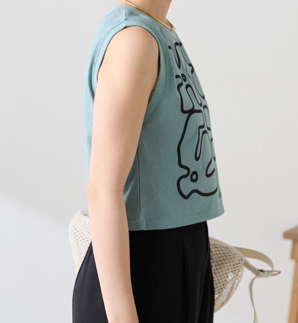  「【AMOU/アムー別注】フラワーロゴノースリーブ」|Tシャツ・カットソー|