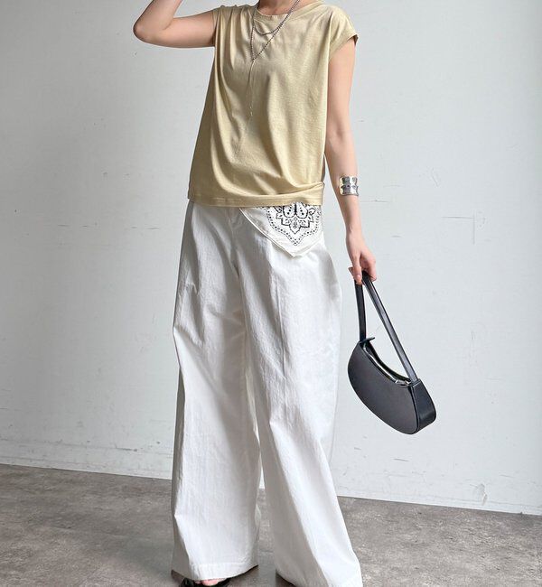  「【接触冷感】リヨセル混フレンチプルオーバー」|Tシャツ・カットソー|