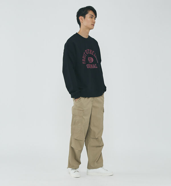 ABAHOUSE「【FRUIT OF THE LOOM】カレッジロゴ ヘビーオンス ルーズ クルー」|スウェット・ジャージ|