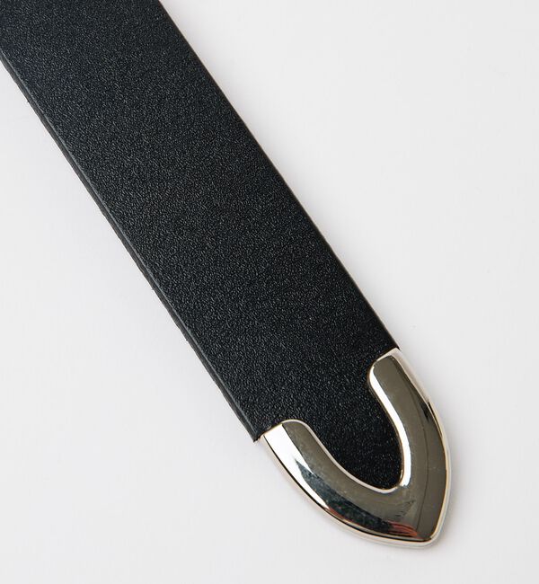 ABAHOUSE「Puntale Leather Plain Belt/ ウエスタンベルト/プンタ」|ベルト|