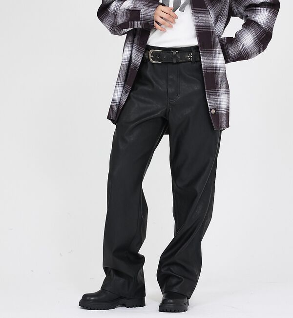 ABAHOUSE「【Dickies / ディッキーズ】フェイクレザーペインターパンツ / DB20」|その他|