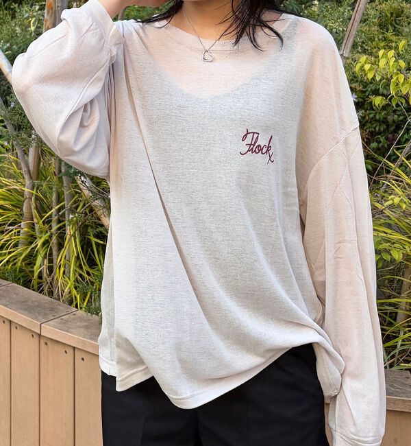 Rouge vif「【ST.JOHNS 3RD CLUB/セントジョンズサードクラブ】シアーロゴロン」|Tシャツ・カットソー|