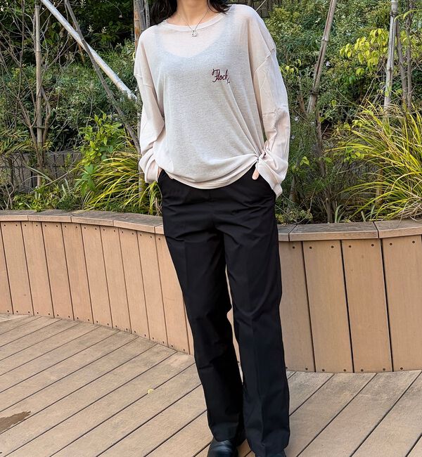 Rouge vif「【ST.JOHNS 3RD CLUB/セントジョンズサードクラブ】シアーロゴロン」|Tシャツ・カットソー|