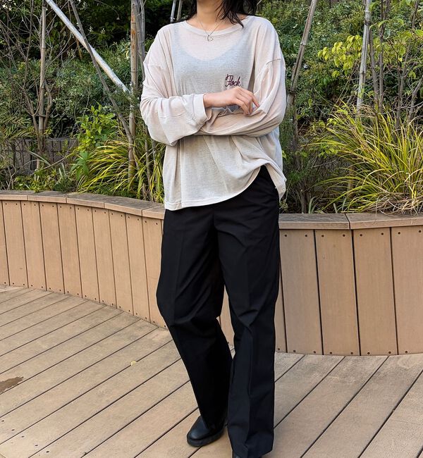 Rouge vif「【ST.JOHNS 3RD CLUB/セントジョンズサードクラブ】シアーロゴロン」|Tシャツ・カットソー|