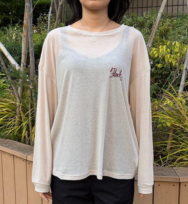 Rouge vif「【ST.JOHNS 3RD CLUB/セントジョンズサードクラブ】シアーロゴロン」|Tシャツ・カットソー|
