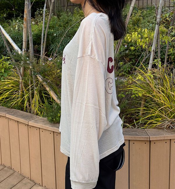 Rouge vif「【ST.JOHNS 3RD CLUB/セントジョンズサードクラブ】シアーロゴロン」|Tシャツ・カットソー|