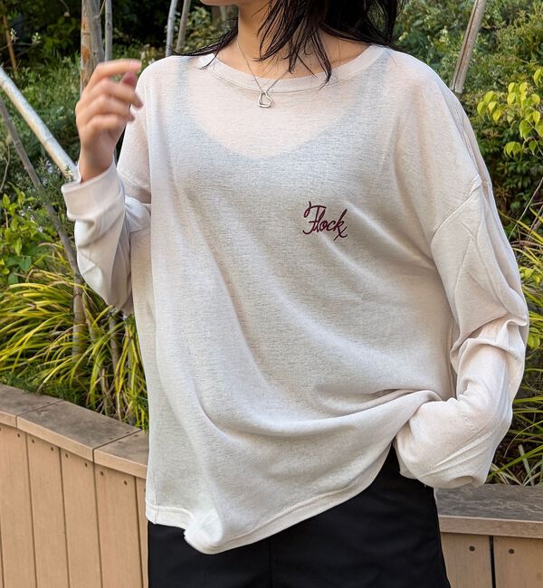 Rouge vif「【ST.JOHNS 3RD CLUB/セントジョンズサードクラブ】シアーロゴロン」|Tシャツ・カットソー|