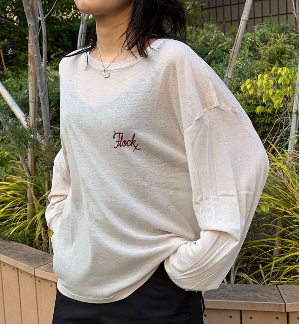 Rouge vif「【ST.JOHNS 3RD CLUB/セントジョンズサードクラブ】シアーロゴロン」|Tシャツ・カットソー|
