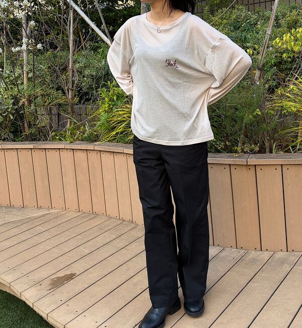 Rouge vif「【ST.JOHNS 3RD CLUB/セントジョンズサードクラブ】シアーロゴロン」|Tシャツ・カットソー|