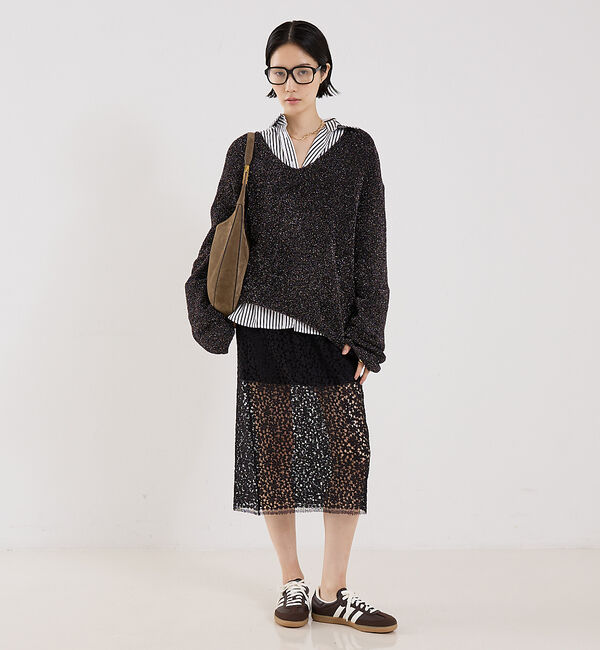 The Store by C' 「【COCUCA】ラメフェザーニット」|ニット・セーター|