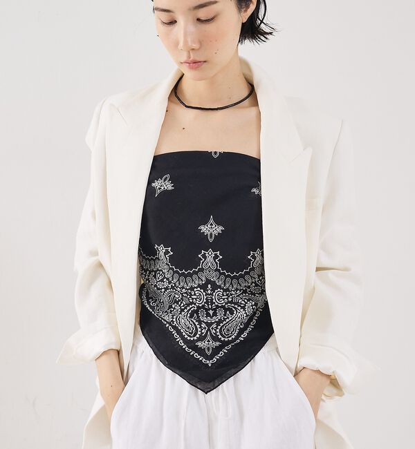 The Store by C' 「【destin】COT BANDANA CARRE／コットンバンダナ90&times;90」|バンダナ・スカーフ|