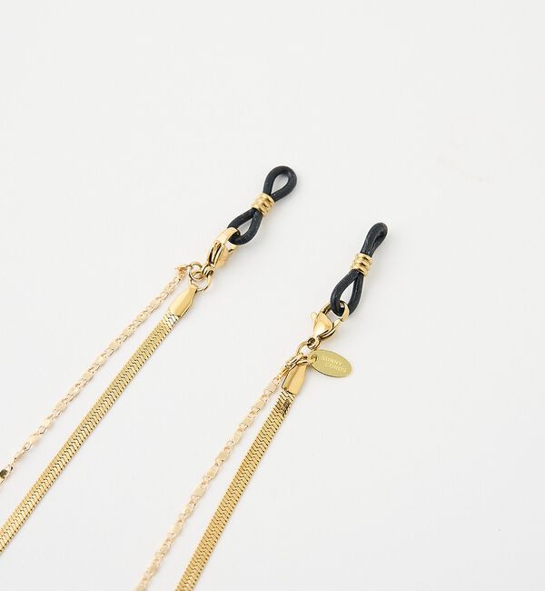 The Store by C' 「【SUNNY CORDS】【別注】Jane w Chain Gold／グラスチェ」|メガネ|